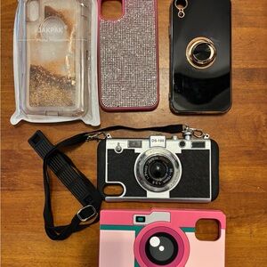 5 cell Phone Cases for iPhone 11 and XR phones